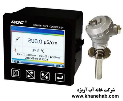 EC متر آنلاین دریایی EC/RES/Temp با پراب رزوه ای